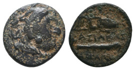 Greek Coins. 4th - 3rd century B.C. AE
Reference:

Condition: Very Fine

Weight: 1.6 gr
Diameter: 13 mm