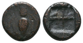 Greek Coins. 4th - 3rd century B.C. AE
Reference:

Condition: Very Fine

Weight: 3.1 gr
Diameter: 12.5 mm