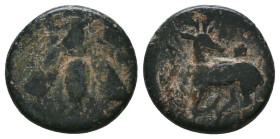 Greek Coins. 4th - 3rd century B.C. AE
Reference:

Condition: Very Fine

Weight: 2.8 gr
Diameter: 15 mm