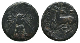 Greek Coins. 4th - 3rd century B.C. AE
Reference:

Condition: Very Fine

Weight: 1.9 gr
Diameter: 14.4 mm