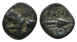 Greek Coins. 4th - 3rd century B.C. AE
Reference:

Condition: Very Fine

Weight: 1.1 gr
Diameter: 8.6