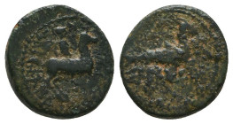 Greek Coins. 4th - 3rd century B.C. AE
Reference:

Condition: Very Fine

Weight: 2.3 gr
Diameter: 12.8 mm