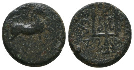 Greek Coins. 4th - 3rd century B.C. AE
Reference:

Condition: Very Fine

Weight: 3.7 gr
Diameter: 16.2 mm