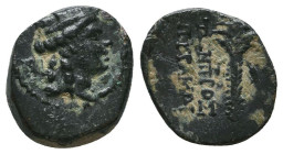 Greek Coins. 4th - 3rd century B.C. AE
Reference:

Condition: Very Fine

Weight: 2 gr
Diameter: 12.9 mm