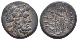 Greek Coins. 4th - 3rd century B.C. AE
Reference:

Condition: Very Fine

Weight: 7.2 gr
Diameter: 20 mm