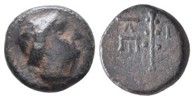 Greek Coins. 4th - 3rd century B.C. AE
Reference:

Condition: Very Fine

Weight: 2.2 gr
Diameter: 12.1 mm