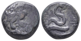 Greek Coins. 4th - 3rd century B.C. AE
Reference:

Condition: Very Fine

Weight: 8.7 gr
Diameter: 17.5 mm