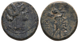 Greek Coins. 4th - 3rd century B.C. AE
Reference:

Condition: Very Fine

Weight: 6.6 gr
Diameter: 18.5 mm