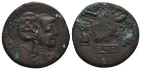Greek Coins. 4th - 3rd century B.C. AE
Reference:

Condition: Very Fine

Weight: 5.8 gr
Diameter: 22.7 mm