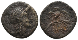 Greek Coins. 4th - 3rd century B.C. AE
Reference:

Condition: Very Fine

Weight: 3.2 gr
Diameter: 17 mm