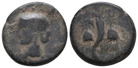 Greek Coins. 4th - 3rd century B.C. AE
Reference:

Condition: Very Fine

Weight: 7.1 gr
Diameter: 21.8 mm