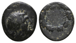 Greek Coins. 4th - 3rd century B.C. AE
Reference:

Condition: Very Fine

Weight: 2.9 gr
Diameter: 13.6 mm