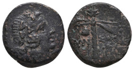Greek Coins. 4th - 3rd century B.C. AE
Reference:

Condition: Very Fine

Weight: 4.6 gr
Diameter: 16 mm