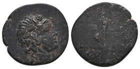 Greek Coins. 4th - 3rd century B.C. AE
Reference:

Condition: Very Fine

Weight: 3.8 gr
Diameter: 18.7 mm
