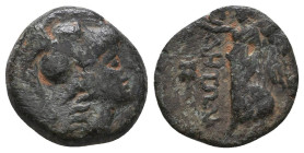 Greek Coins. 4th - 3rd century B.C. AE
Reference:

Condition: Very Fine

Weight: 2.8 gr
Diameter: 15.5 mm