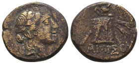 Greek Coins. 4th - 3rd century B.C. AE
Reference:

Condition: Very Fine

Weight: 8.4 gr
Diameter: 20.9 mm