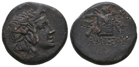 Greek Coins. 4th - 3rd century B.C. AE
Reference:

Condition: Very Fine

Weight: 8.4 gr
Diameter: 20 mm