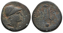 Greek Coins. 4th - 3rd century B.C. AE
Reference:

Condition: Very Fine

Weight: 8 gr
Diameter: 20.2 mm