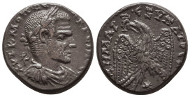 SYRIA, Seleucis and Pieria. Macrinus. AD 217-218. AR Tetradrachm
Reference:

Condition: Very Fine

Weight: 11.9 gr
Diameter: 23.7 mm