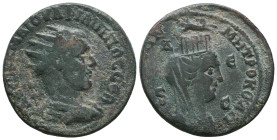 Seleukia and Pieria. Antioch. Philip I. 244-249 AD. Æ
Reference:

Condition: Very Fine

Weight: 15.9 gr
Diameter: 30 mm