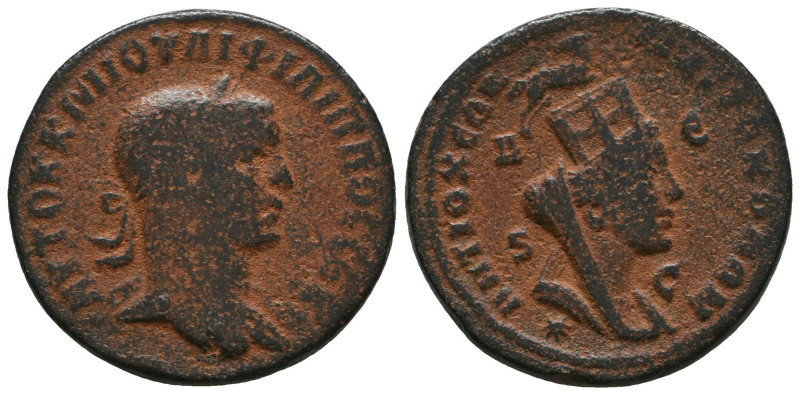 Seleucis and Pieria. Antioch. Philip II AD 247-249. Æ 
Reference:

Condition:...