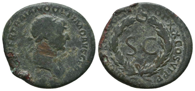 Trajan (88-117) Æ dupondius 
Reference:

Condition: Very Fine

Weight: 6 gr...