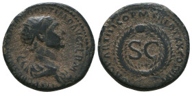 Trajan (88-117) Æ dupondius 
Reference:

Condition: Very Fine

Weight: 8.5 gr
Diameter: 23 mm
