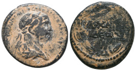 SYRIA, Chalcidice. Chalcis. Trajan. AD 98-117. Æ
Reference:

Condition: Very Fine

Weight: 11.9 gr
Diameter: 27 mm