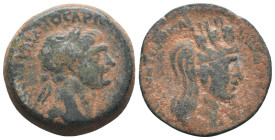 SELEUKID AND PIERIA. Laodikeia ad Mare. Traianus (98 - 117 AD.). Ae.
Reference:

Condition: Very Fine

Weight: 9.4 gr
Diameter: 24.6 mm