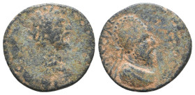 Edessa. Septimius Severus, with Abgar VIII, 193-211. AE 
Reference:

Condition: Very Fine

Weight: 2.8 gr
Diameter: 18 mm