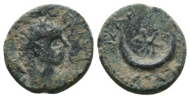 Caracalla (198-217). Mesopotamia, Carrhae. Æ
Reference:

Condition: Very Fine

Weight: 3.2 gr
Diameter: 14.8 mm