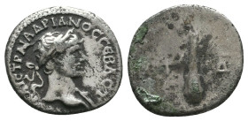 Hadrianus (117-138 AD). AR Hemidrachm 
Reference:
Condition: Very Fine

Weight: 1.5 gr
Diameter: 15.3 mm