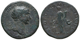 Trajan. Rome, AD 116. Ae.
Reference:
Condition: Very Fine

Weight: 10.6 gr
Diameter: 27.5 mm