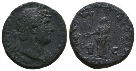 Hadrian, 117-138. Ae. Sestertius
Reference:
Condition: Very Fine

Weight: 9.8 gr
Diameter: 25.7 mm