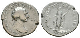 Trajan. A.D. 98-117. AR denarius
Reference:
Condition: Very Fine

Weight: 3.2 gr
Diameter: 20.3 mm