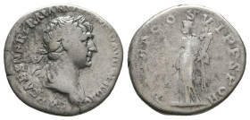 Trajan. A.D. 98-117. AR denarius
Reference:
Condition: Very Fine

Weight: 3.3 gr
Diameter: 17.7 mm