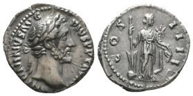 Antoninus Pius. A.D. 138-161. AR denarius 
Reference:
Condition: Very Fine

Weight: 3.3 gr
Diameter: 18.3 mm