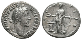 Antoninus Pius. A.D. 138-161. AR denarius 
Reference:
Condition: Very Fine

Weight: 3 gr
Diameter: 16.5 mm