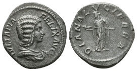JULIA DOMNA, wife of Severus, d. 217 AD. AR Denarius
Reference:
Condition: Very Fine

Weight: 2.4 gr
Diameter: 18.5 mm