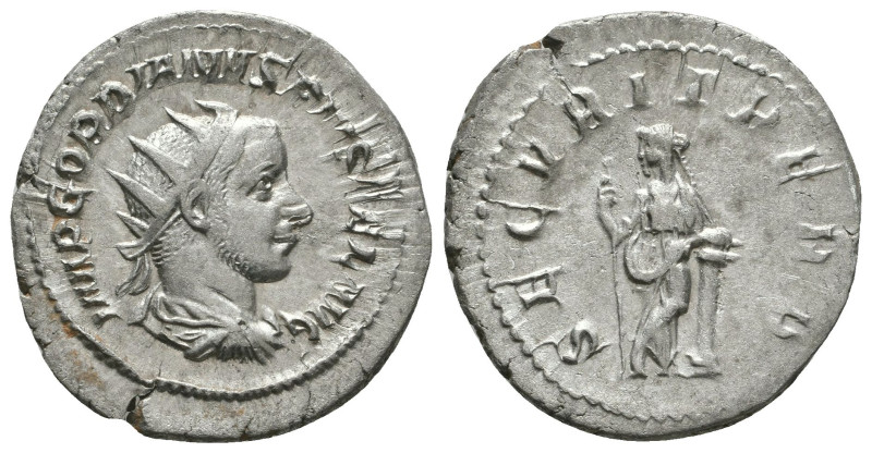 Gordian III. A.D. 238-244. AR antoninianus
Reference:
Condition: Very Fine

...