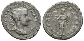 Gordian III. A.D. 238-244. AR antoninianus
Reference:
Condition: Very Fine

Weight: 4 gr
Diameter: 23.3 mm