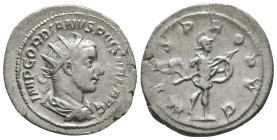 Gordian III. A.D. 238-244. AR antoninianus
Reference:
Condition: Very Fine

Weight: 4.2 gr
Diameter: 24.5 mm