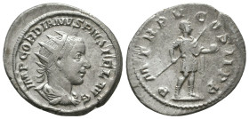 Gordian III. A.D. 238-244. AR antoninianus
Reference:
Condition: Very Fine

Weight: 3.9 gr
Diameter: 23.8 mm
