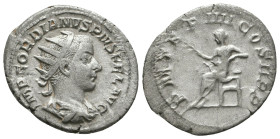 Gordian III. A.D. 238-244. AR antoninianus
Reference:
Condition: Very Fine

Weight: 3.6 gr
Diameter: 23.7 mm