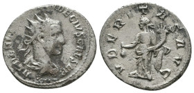 Trajan Decius. A.D. 249-251. AR antoninianus
Reference:
Condition: Very Fine

Weight: 3.9 gr
Diameter: 22.7 mm