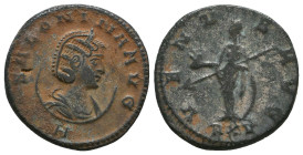 Salonina. Augusta, A.D. 254-268. AE antoninianus
Reference:
Condition: Very Fine

Weight: 4.3 gr
Diameter: 20 mm