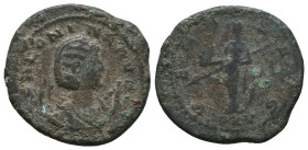Salonina. Augusta, A.D. 254-268. AE antoninianus
Reference:
Condition: Very Fine

Weight: 4.4 gr
Diameter: 21.7 mm