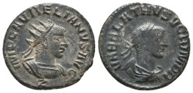 Vabalathus. Usurper, A.D. 268-272. Æ antoninianus
Reference:
Condition: Very Fine

Weight: 3.7 gr
Diameter: 20.5 mm