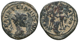 Aurelian. A.D. 270-275. AE antoninianus
Reference:
Condition: Very Fine

Weight: 3.6 gr
Diameter: 21.7 mm