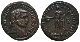 Maximian, A.D. 286-305. Æ Follis
Reference:
Condition: Very Fine

Weight: 11.2 gr
Diameter: 24.9 mm